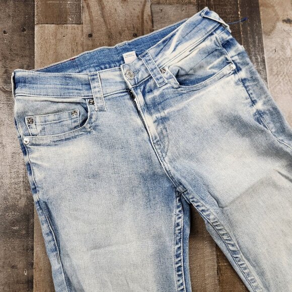 Mens True Religion Skinny No Flap size 33x32 Mid Rise Denim Jeans - Picture 2 of 13